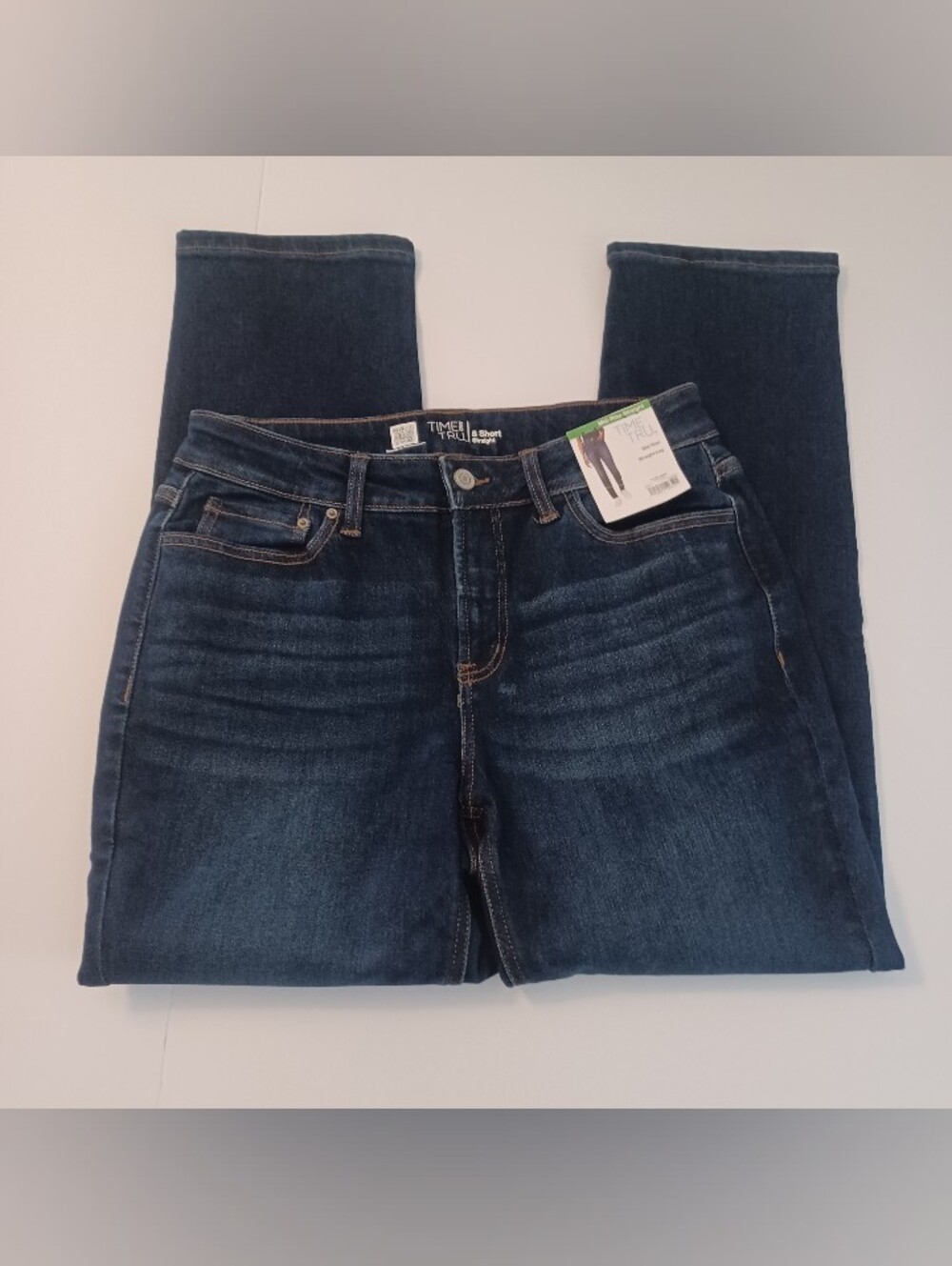 Time And Tru Mid Rise Straight Jeans Sz 8 P Short